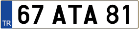 Trailer License Plate